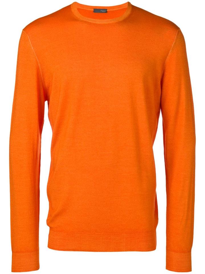 Drumohr Crew Neck Jumper - Orange