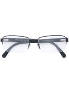 Giorgio Armani Square Frame Glasses, Black, Acetate/steel