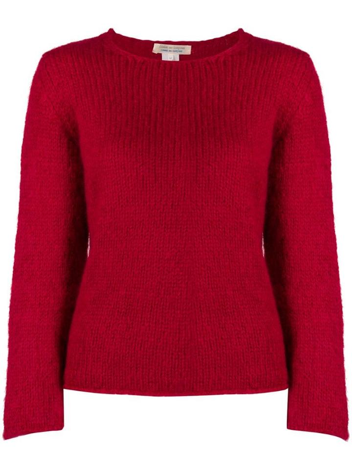 Comme Des Garçons Pre-owned '1990s Crew Neck Sweater - Red