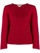 Comme Des Garçons Pre-owned '1990s Crew Neck Sweater - Red