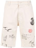 Osklen Printed Bermuda Shorts - Neutrals