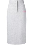 Natasha Zinko Button Jersey Skirt - Grey