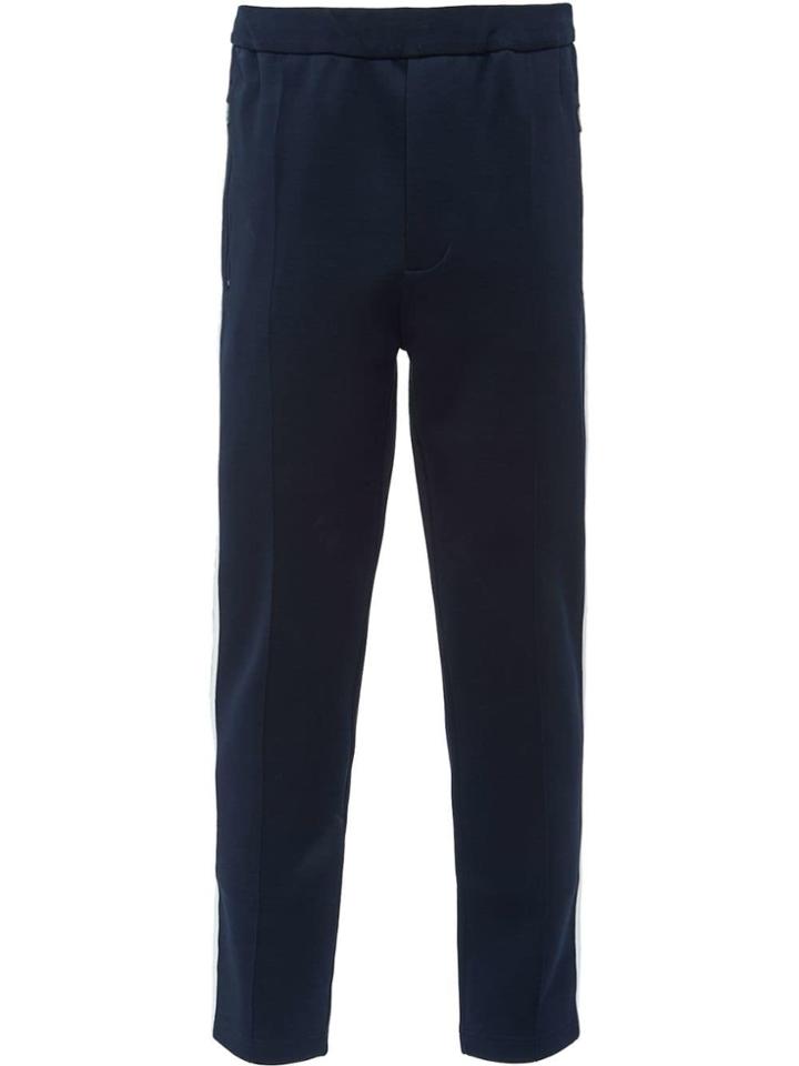 Prada Technical Jersey Jogging Trousers - Blue