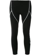 Fendi Logo Leggings, Women's, Size: 42, Black, Polyamide/spandex/elastane