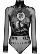 Diesel Flocked Semi-sheer Body - Black