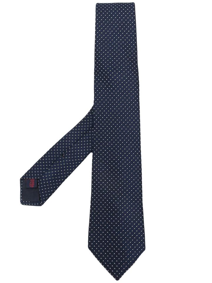 Tagliatore Polka Dot Tie - Blue