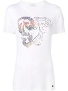 Versace Collection Medusa Head Crystal-embellished T-shirt - White