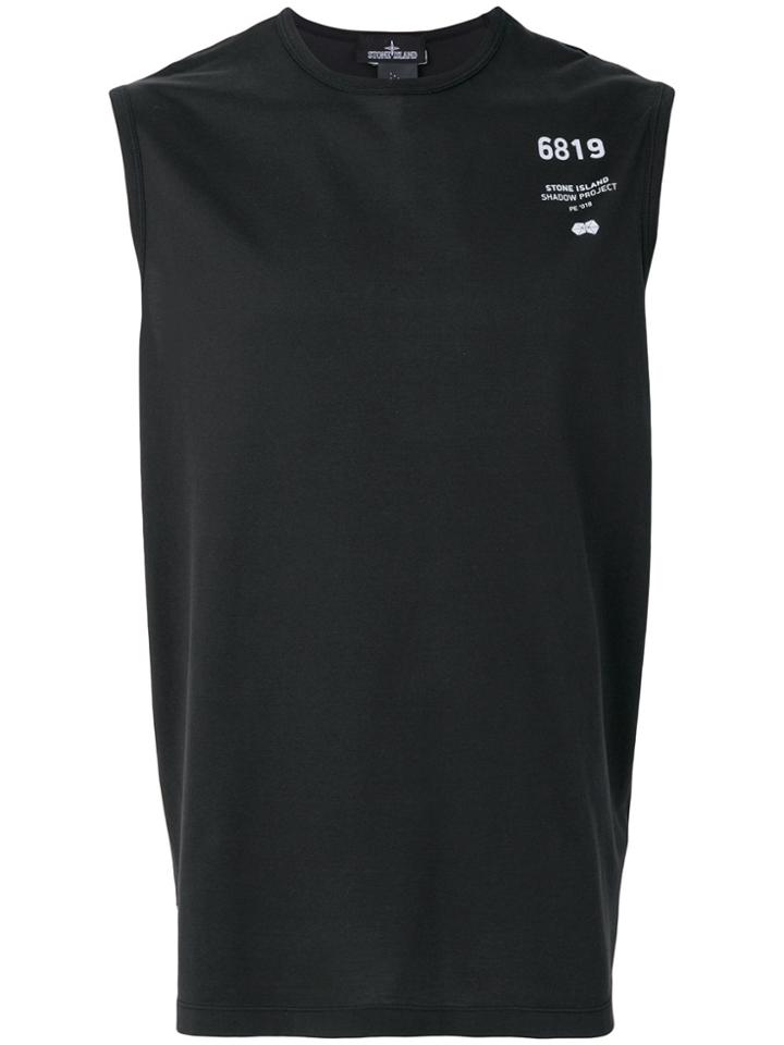 Stone Island Graphic Print Tank - Black