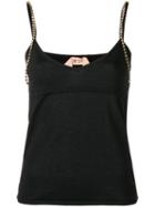 Nº21 Embellished Strap Vest Top - Black