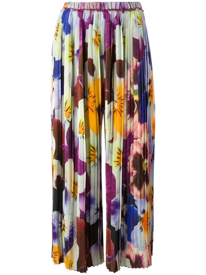 Christopher Kane Pansy Print Skirt - Multicolour