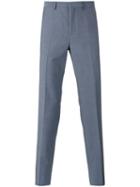 Kenzo Straight-leg Trousers, Men's, Size: 52, Grey, Wool/mohair