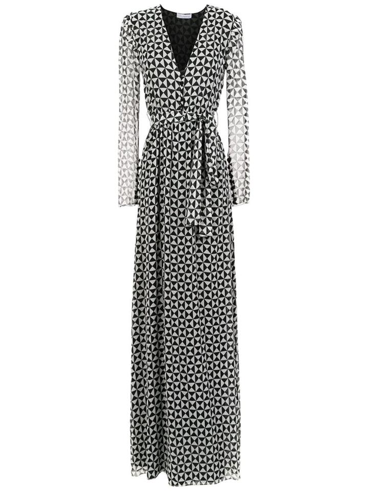 Nk Long Printed Dress - Black