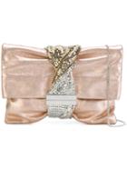 Jimmy Choo - Chandra Clutch - Women - Calf Suede - One Size, Pink/purple, Calf Suede