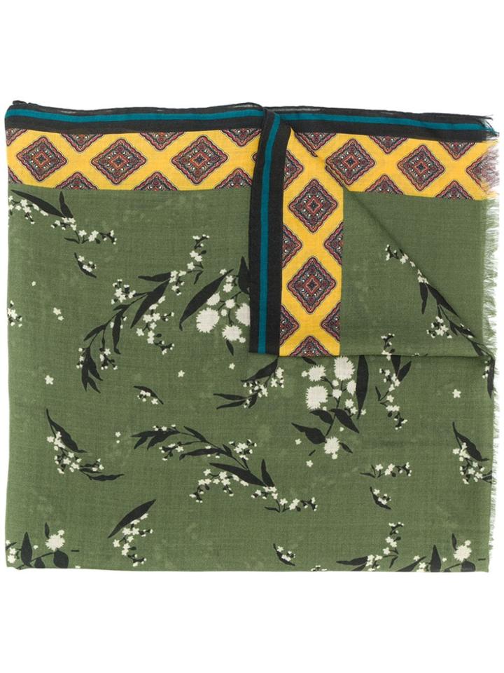 Etro Wool Scarf - Green