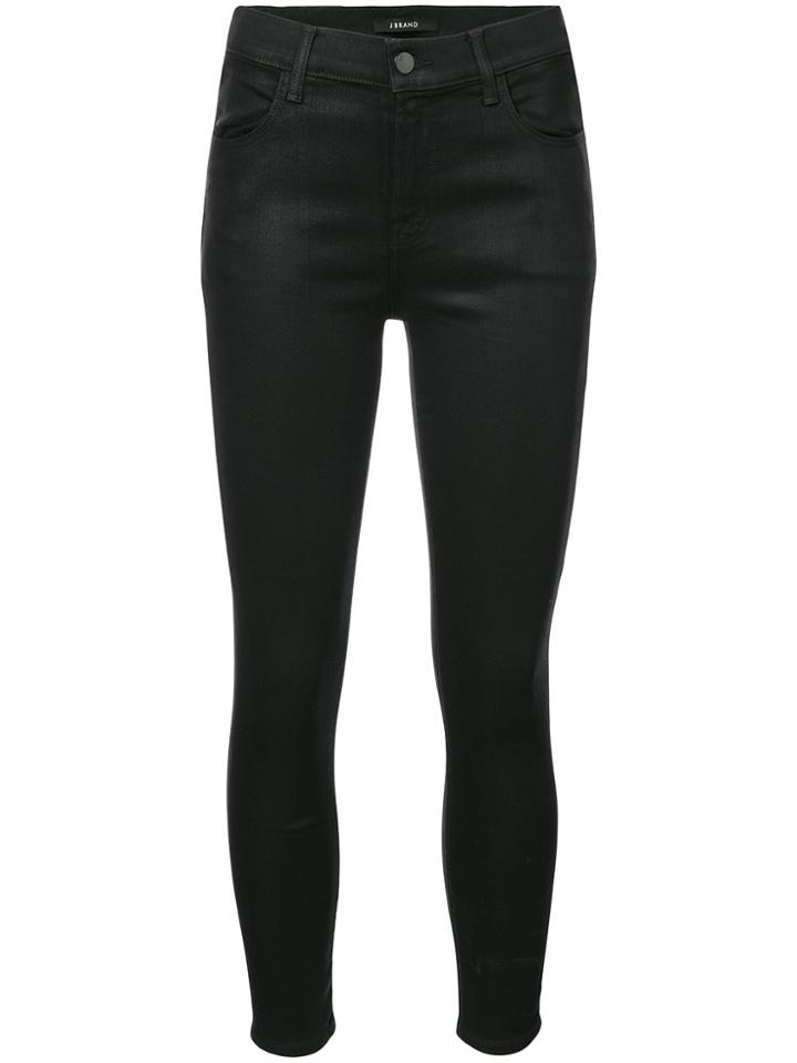 J Brand Cropped Skinny Jeans - Black