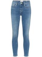 Frame Le Skinny De Jeanne Cropped Jeans - Blue