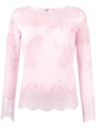 Ermanno Scervino Lace Insert Knitted Top