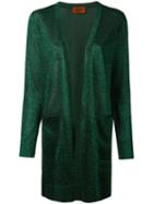Missoni Long Cardigan, Women's, Size: 42, Green, Viscose/rayon/polyester