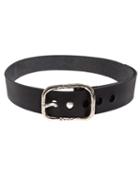 Werkstatt:münchen Leather Belt, Men's, Size: Medium, Black, Leather/silver