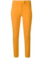 Dondup Cropped Skinny Trousers - Yellow & Orange