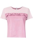 Andrea Bogosian Leather T-shirt - Pink