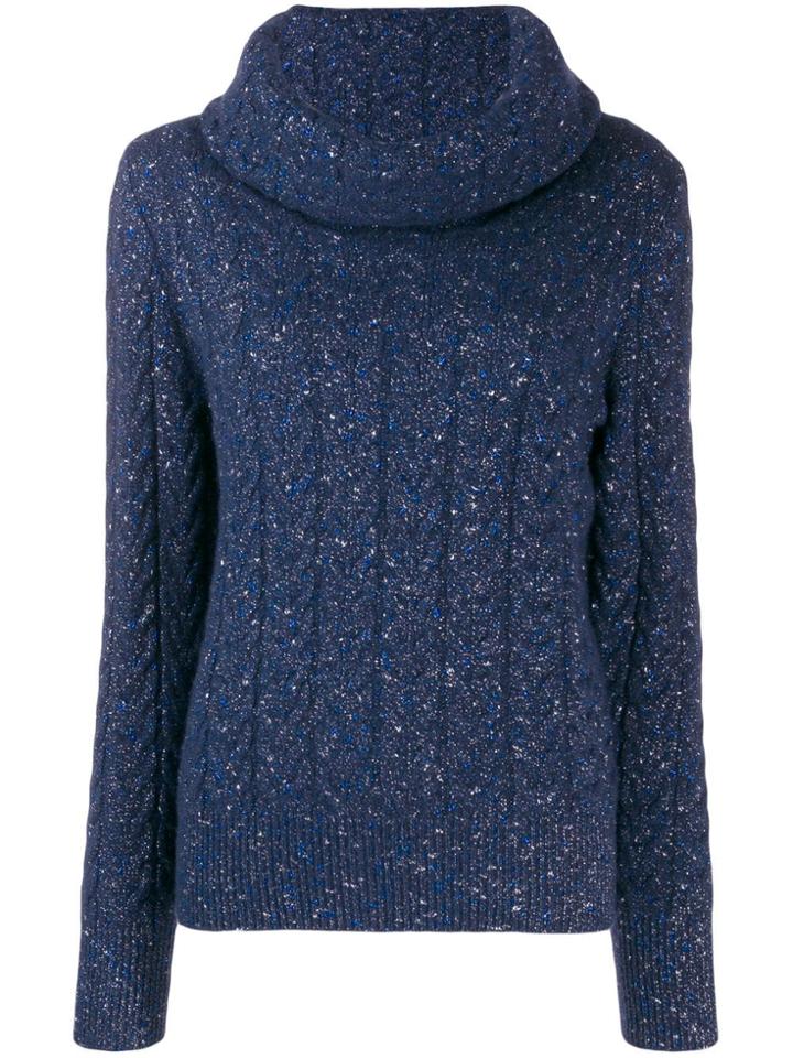 Blumarine Turtleneck Jumper - Blue