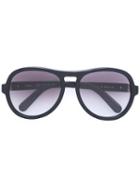 Chloe Eyewear - Marlow Sunglasses - Women - Acetate - One Size, Black, Acetate