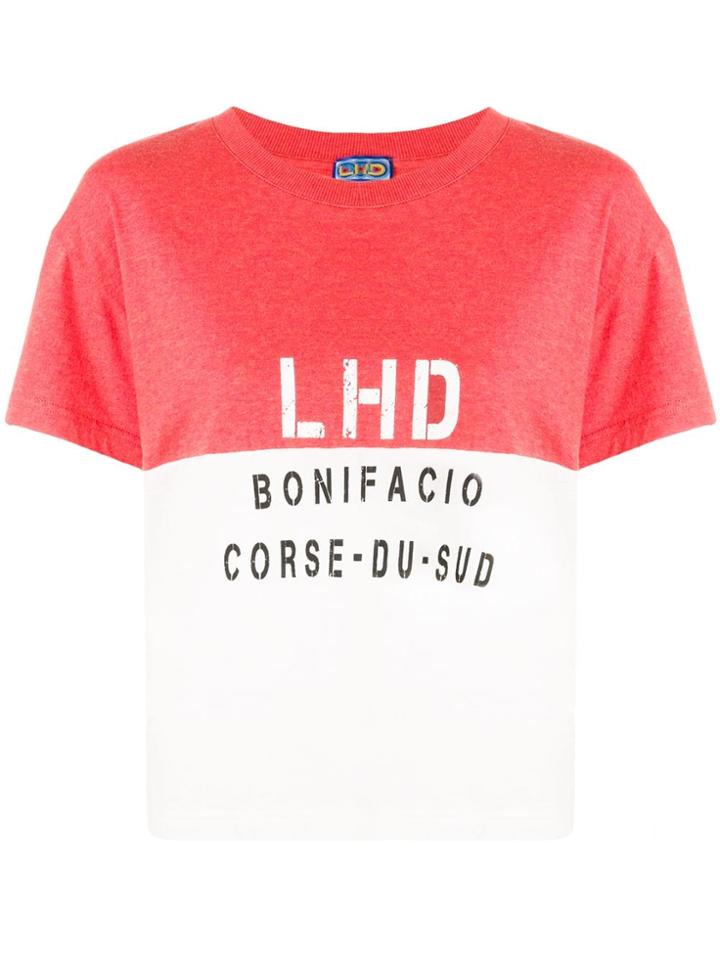 Lhd Logo Print T-shirt - Red