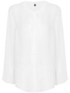 Eleventy Front Button Shirt - Nude & Neutrals