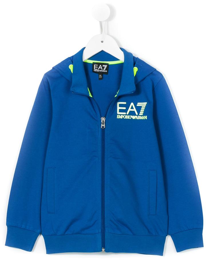 Armani Junior - Logo Sweatshirt - Kids - Cotton - 6 Yrs, Blue