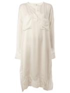 Faith Connexion Lace Detail Long Shift Blouse - White