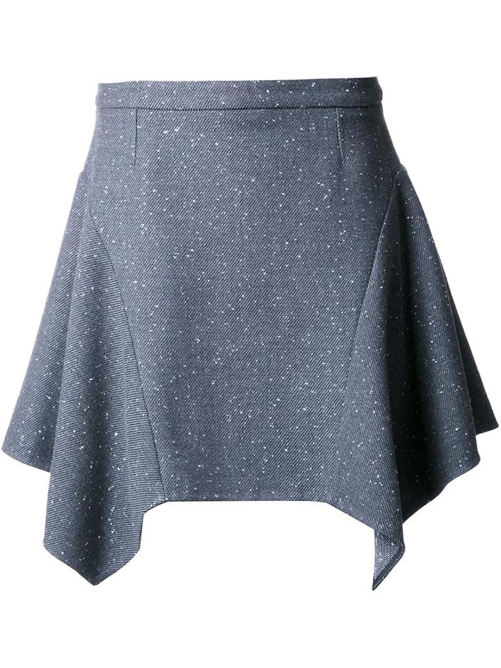 Stella Mccartney Flared Skirt, Women's, Size: 40, Grey, Polyamide/wool/viscose