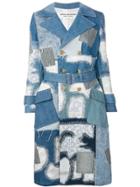 Junya Watanabe Patchwork Denim Coat - Blue