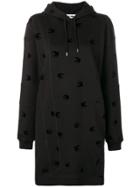 Mcq Alexander Mcqueen Mini Swallow Hooded Dress - Black