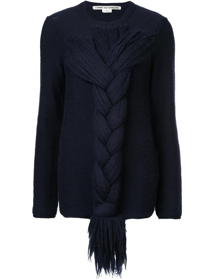 Comme Des Garçons Vintage Yarn Pony Tail Jumper - Blue