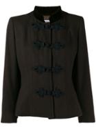 Yves Saint Laurent Pre-owned 1980's Toggle Fastenings Jacket - Brown