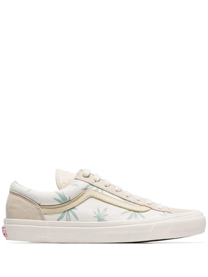 Vans Modernica Style 36 Lx Palm Low-top Leather Sneakers - Neutrals