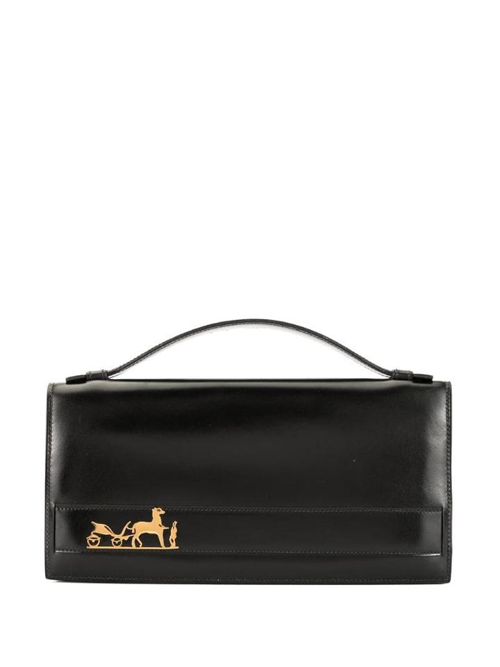 Hermès Pre-owned Horse Logo Tote - Black