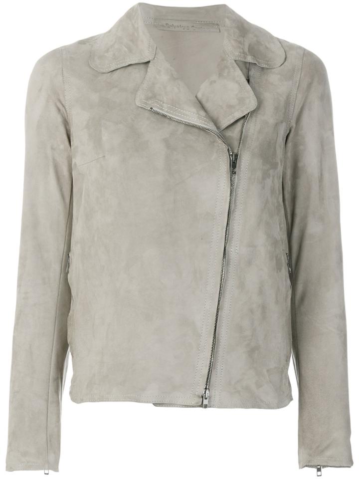 Salvatore Santoro Leather Jacket - Grey
