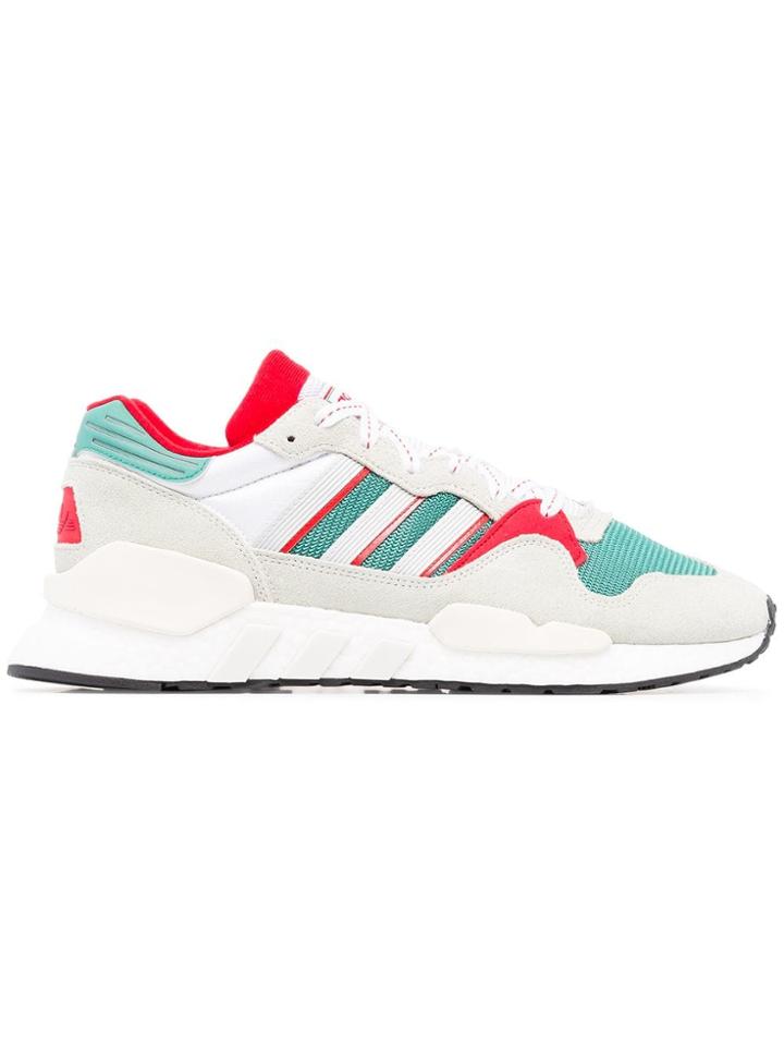 Adidas Multicoloured Zx930 X Eqt Suede Sneakers - Green