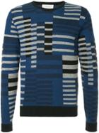Cerruti 1881 Geometric Knit Sweater - Blue