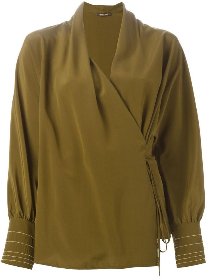 Roberto Cavalli Wrap Blouse