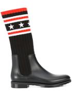 Givenchy Knitted Star Rainboots - Black