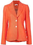 Altuzarra Two Button Blazer, Women's, Size: 44, Yellow/orange, Linen/flax