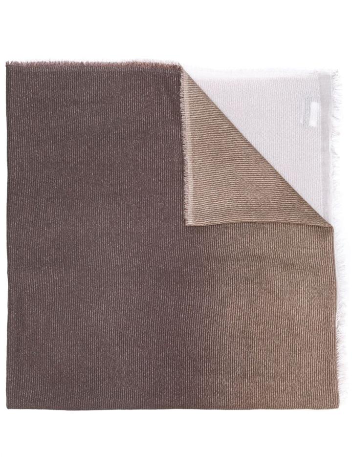Faliero Sarti Graduated Colour Scarf - Brown