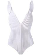 Adriana Degreas Textured Swimsuit - White