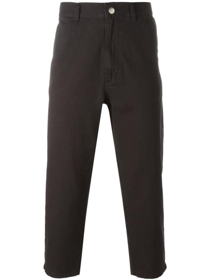 Société Anonyme Tapered Cropped Trousers, Adult Unisex, Size: S, Black, Cotton