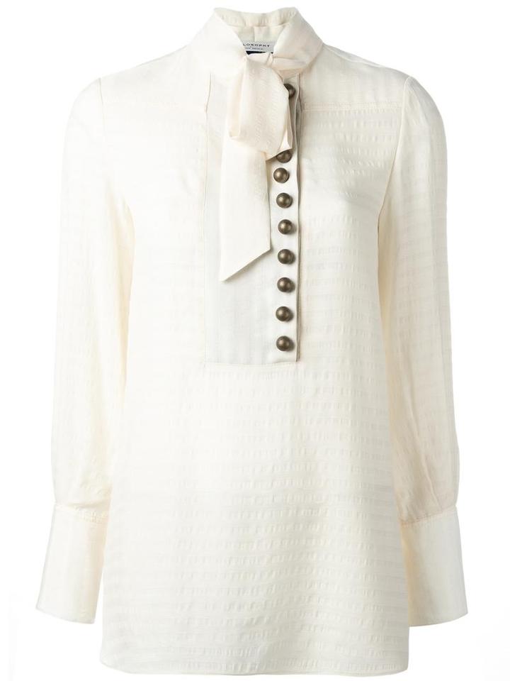 Philosophy Di Lorenzo Serafini Stand Up Collar Overshirt, Women's, Size: 38, Nude/neutrals, Rayon