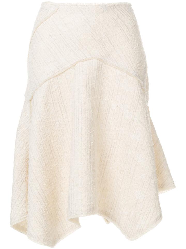 Proenza Schouler Flared Textured Skirt - Nude & Neutrals