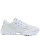 Plein Sport Textured Lace Up Sneakers - White